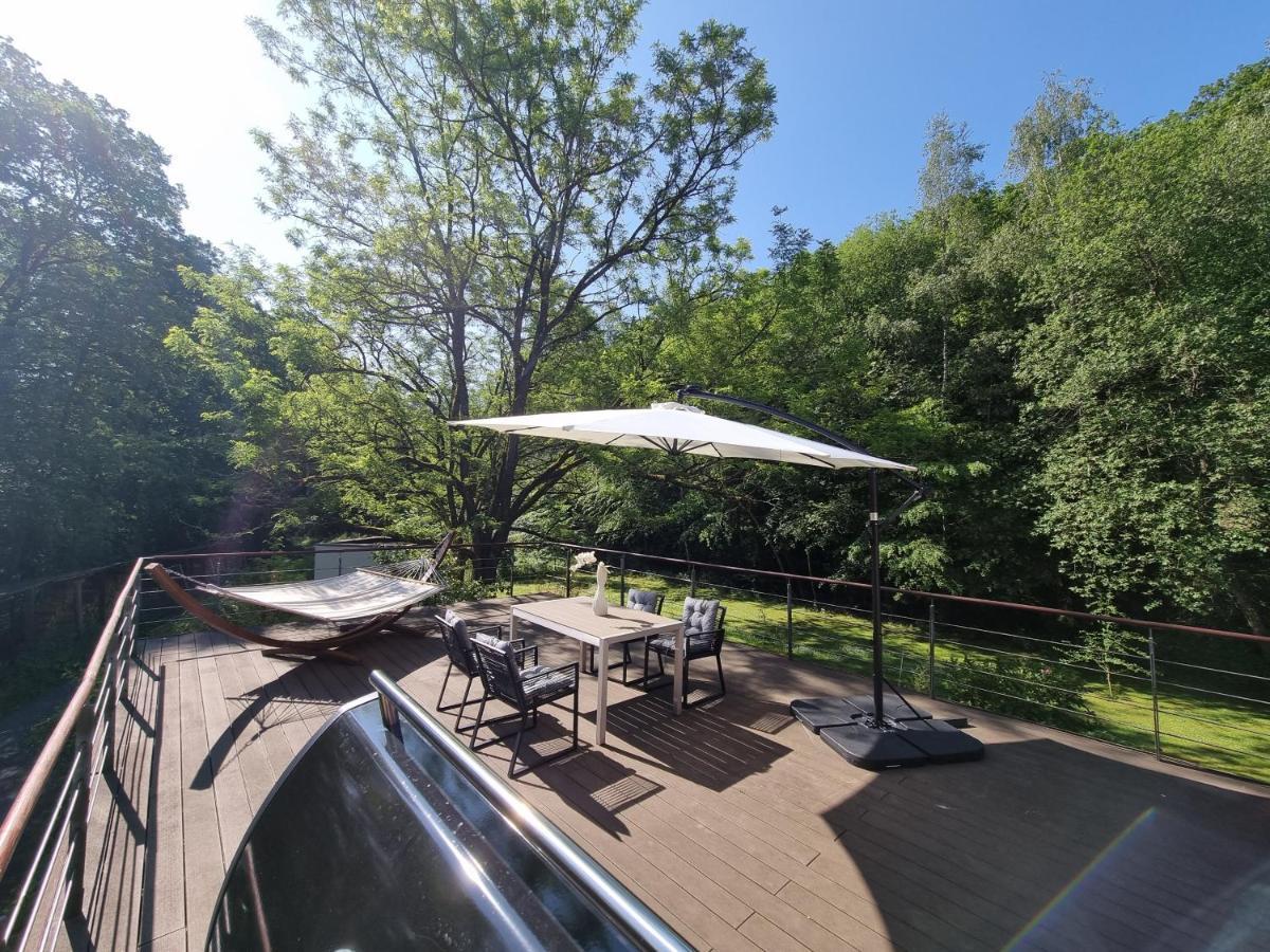 5 Sterne Bahnhoftraum, Appartement "Waldliebe" 133Qm, Grosse Terrasse 70Qm, Qr Code Scannen Fuer Virtuellen Rundgang, Premium Ausstattung 바라운펠츠 외부 사진